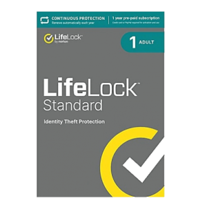 LifeLock Standard by Norton – 1-Year / 1-Adult – USA