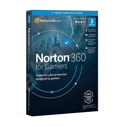 Norton 360 for Gamers – 1-Year / 3-Devices – Global